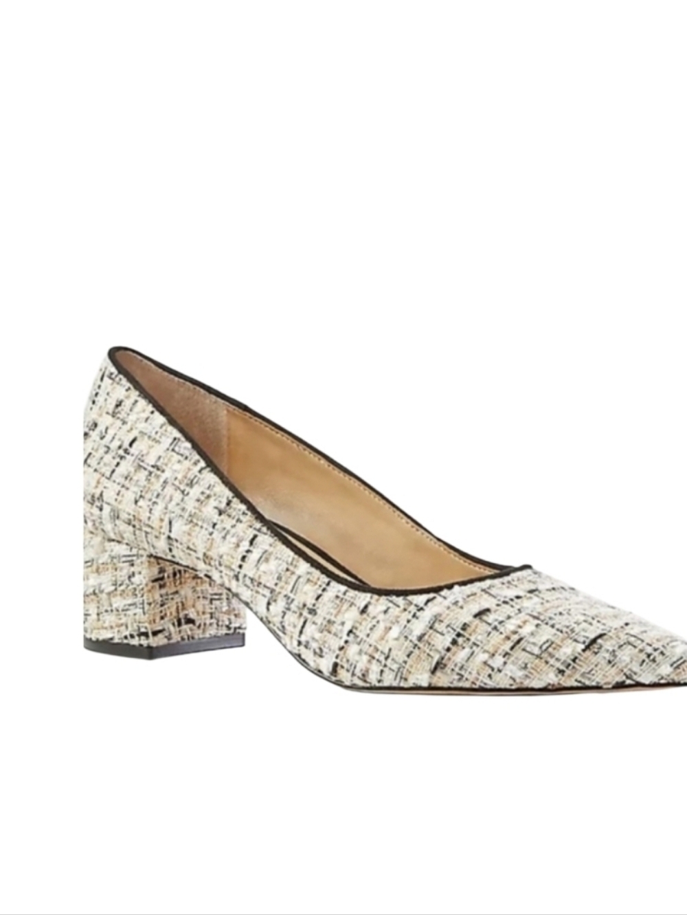 NEW! ANN TAYLOR Tweed Low Heel Pump 6M.